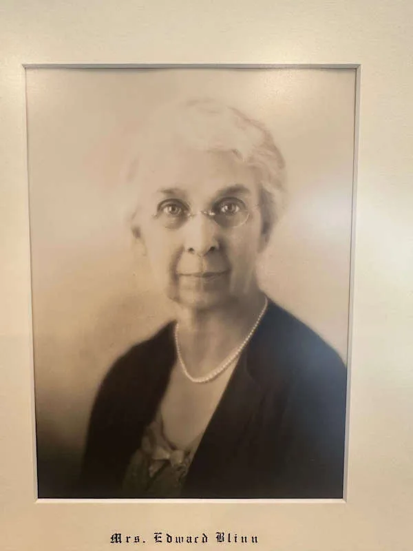 Mrs. Kate Blinn, resident and owner of the Blinn House from 1906-1944.